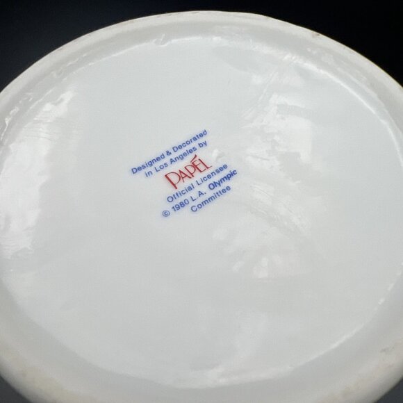 1984 USA Olympics XXIIIrd Olympiad Los Angeles Team Coffee Mug Stein L.A. Papel - Picture 7 of 10